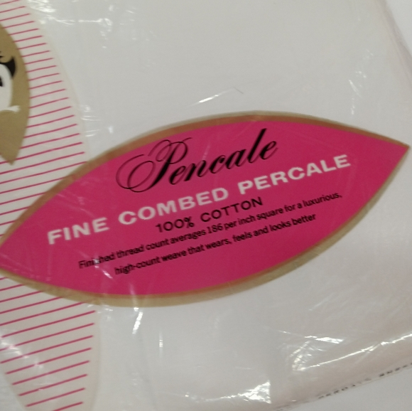 NEW Penneys New Old Stock Vintage Combed Cotton Percale Twin Sheet - Picture 4 of 9